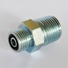 FS2404 Male Pipe Connector ORFS tube fine / pipe masculino fine copulatio hydraulica plana facies