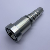 87913 SAE 9000 psi straight interlock zinc plated carbon steel flange hydraulic fittings industrial hose fittings