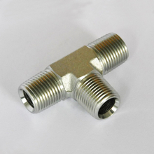Male Pipe Tee 5600 Male pipe thread (all three ends) SAE 140437 steel couplings