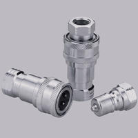 ISO7241-B S2-SS CLOSE TYPE pajisje hidraulike të lidhjes së shpejtë (çelik inox)