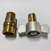 KZE-BB 6100 series threaded connection flush valves high flow connected under pressure hydraulic quick couplings