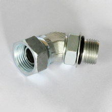 6902 NPSM giratorio / SAE jefe anillo tórico SAE 140357 45° Adaptador de rosca codo conector tubo metálico rehegua