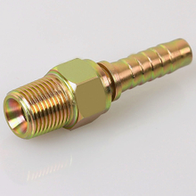 10611 公制外螺紋雙用，適用於 60° 錐座或黏合密封儀表管接頭 